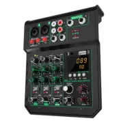4-Channel Professional Audio Mixer for Live Broadcast and Home Use