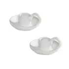 White Candlestick Holder Ceramic With Handle Candle Holder Nordic Style