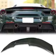 Real Carbon Fiber Rear Trunk Spoiler Wing For Ferrari 488 GTB Spider 2016-2019
