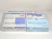 【 SEALED x 4 】Victor HITACHI Scotch Video Head Cleaner Cleaning Tape for VHS-C