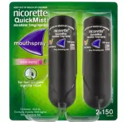 Lot Of 6 Pieces Nicorette QuickMist Cool Berry Sprays - 3 Packs $22.50 1EA