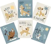 Lambs & Ivy Disney Baby Lion King Unframed Wall Art - Simba/Timon/Pumba