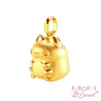 在飛比找momo購物網優惠-【2sweet 甜蜜約定】貓貓蟲咖波經典系列純金立體硬金墜飾