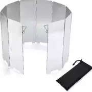 8/9/10 Plates Gas Stove Wind Shield Camping Picnic Cooking Burner Windproof New