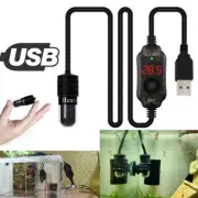 10W Mini Aquarium Fish Tank Heater USB Heating Rod Submersible Thermostat Heater