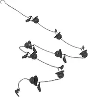Bird Wind Chime Fall Decor for Kitchen Outdoor Decor Wind Chimes Hummingbird Decor Garden Rain Chain Rain Chimes Outdoor Garden Rain Chimes Rain Chain Anchoring Basin Coffee Iron