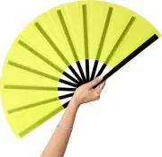 Large Rave Fan Popping Fan Clacking Fans for Line Dancing,Hand Fans