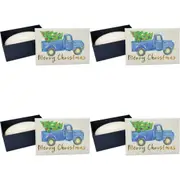 4PK LVD Christmas Truck Scented Bath Soap Bar w/ Box Body Fragrance 9x6cm Blue
