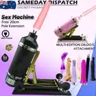 Deluxe Sex Machine Auto Thrusting Realistic Dildo Dong Anal Vagina Adult Sex Toy