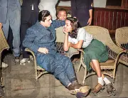 1941 Couple at rollerskating rink. Southside, Chicago, Ill. 11 x 14" Photo Print