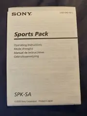 MANUAL ONLY for SONY SPK-SA Sports Pack (Cyber Shot DHC-S90, ST80, S80, or S60)