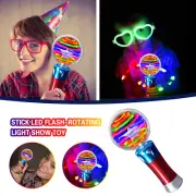 7.5” Children's Luminous Magic Ball Toy Stick LED Flash-Rotating Light Show Toy