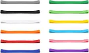 NINFE 12 Pcs Beach Towel Bands,Elastic Beach Towel Holder,Chair Clips,Multicolor Towel Bands for Beach Chairs Swim Vacation