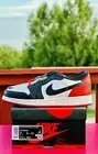 Nike Air Jordan 1 Low OG Black Toe GS Size 7Y Max Cement Dunk Chicago UNC 3 4 11