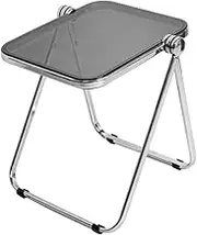 Small Foldable TV Tray Table,Dinner Table Folding Snack Table Tiny Desk for Yard Bed, Gray
