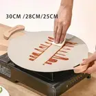Korean BBQ Pan with Handles Round BBQ Griddle for Picnic Travel Stovetop