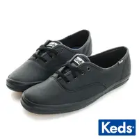 在飛比找蝦皮商城優惠-【Keds】CHAMPION 品牌經典皮革休閒鞋-黑 (92