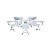 Lifetime Commercial Table and Cart Combo