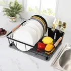 Dish Drying Rack with Diatomaceous Mat for Kitchen Counter Storage, Counterto...