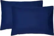 Toddler Pillowcases Zippered 14x20 Travel Pillow Case Zippered-14x20 Inch Navy