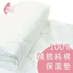 【CHARMING】100%精梳棉柔保潔墊_台灣製造_雙人標準_加高床包式(精梳棉保潔墊 雙人標準 加高)