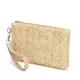 Coin Purse Womens Bag Straw Clutch Bag Large Capacity Zippe