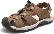 [DREAM PAIRS] Men's Support Sandals Outdoor Hiking Sandals Closed Toe Athletic Lightweight Walking Comfortable Sandals Water Shoes