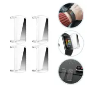 4 Pcs Electroplating Watch Protective Cover Wear-resistant Smartwatch Cases
