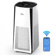 Smart WiFi Home True HEPA Air Purifier Whole Room Air Cleaner for Allergies Dust