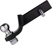 Trailer Hitch Receiver | Solid Steel Tow Ball Hitch,Heavy-Duty, Adjustable, Anti-Rattle Adjustable Trailer Hitch Receiver for 2 Inch Receiver