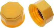 FDXGYH 2 Pcs Gas Can Cap Plastic Gas Can Lid Yellow Gas Can Cap Replacement for Most 1/2/3/5 Gallon Gas Cans