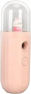 RIZGHWOY Facial Facial Nano Treatment and Eyelashes Nebulizer, Spray Nano Antiniebla of USB Rebackets for All Skin Types and Eyelashes (Pink)