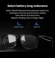 Bluetooth Audio Glasses - Blue Light Blocking & Sunglasses Lens kits TWS Smart B