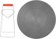 Aluminum Alloy Non-Slip Gas Stove Heat Diffuser Plate with Tray Lifter, Thickened Cooking Simmer Plate for Even Heat Distribution, Rapid Thawing & Burner (24cm)