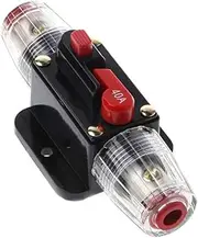 12V Circuit Breaker, Fuse Holder, Inline Fuse Block For Car Audio Solar Inverter System Protection,20A/30A/40A/50A/60A/80A/100A