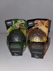 2 Mega Construx Game of Thrones: Vyserion Viserion and Rhaegal Building Sets