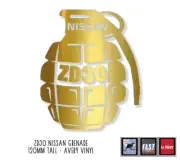 NISSAN GRENADE GOLD DECAL ZD30 funny Decal Window Transfer PATROL