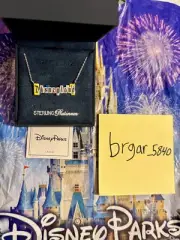 New Crislu Disney Parks Exclusive Disneyland Marquee Necklace