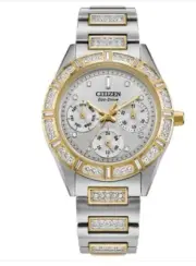 Citizen Eco-Drive Gemmed Stainless Women's Quartz Watch - FD2074-55A