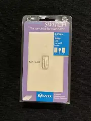 Lutron Contemporary 3-Way Switch Beige Q-3PSH-AL ~ New