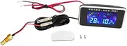 Car LCD Screen Voltmeter Water Thermometer Sensor 2PCS 12V 24V 36V Suitable Trucks