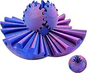 Gear Ball-3D Printing Gear Ball Rotating Ball,Gear Toy for Stress Relief,Cube Fidget Toy,Gear Sphere Gear Ball Fidget Toy,Stress Ball,Fidget Ball,Sensory Fidget Toy for Kids Adults（Purple）