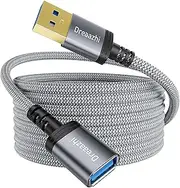 USB3.0 Extension Cable 3M, Type A Male to Female Extension Cable,5Gbps High Speed Data Transfer Braided Compatible with USB Keyboards, Mice, Xbox, Flash Drives, Hard Drives, Printers etc