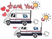 Mailbox Sticker, Mailbox Decals for Outdoor - Eye-Catching Thank You Decal Mailbox Stickers,Large Size Label, Durable