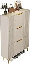 Freestanding Shoe Storage Cabinet with 3 Flip Drawers, Narrow Storage Cabinet for Entryway Slim,80cm Shoe Cupboard