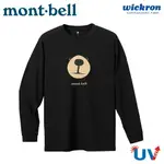 【MONT-BELL 日本 WIC.L/S T MONTA熊臉 男長袖排汗T《黑》】1114653/運動T/登山