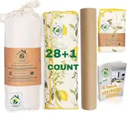 Eco-Friendly Reusable Paper Towels Roll (29-Pack, 12x11in) - Zero Waste Solution