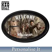 Ned Kelly Personalised Oval Framed Print