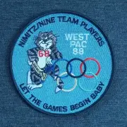 USS Nimitz CVN 68 CVW 9 TOMCAT Let The Games Begin Baby WESTPAC 88 NAVY PATCH