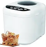 Bread Maker Machines, 19 in 1 Cake Toast Baking Machine with Not Stick Pan and LCD Touch Panel, 3 Bread Colors, One Click Operation, Fully Automatic Nut Spreading, for Home Bread, Jam